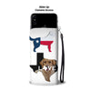 Golden Retriever Dog TX Love Print Wallet Case-Free Shipping-TX State - Deruj.com