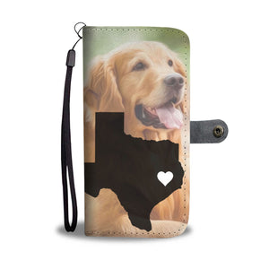 Golden Retriever Dog Painting Print Wallet Case-Free Shipping-TX State - Deruj.com