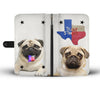 Amazing Pug Dog Print Wallet Case-Free Shipping-TX State - Deruj.com