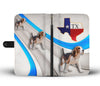 Beagle Walking Print Wallet Case-Free Shipping-TX State - Deruj.com