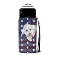Cute Poodle Dog Print Wallet Case-Free Shipping-TX State - Deruj.com