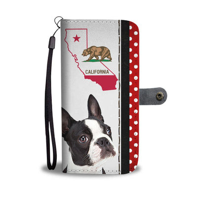 Boston Terrier Print Wallet Case-Free Shipping-CA State - Deruj.com