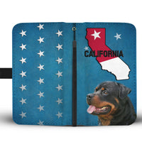 Rottweiler Print Wallet Case-Free Shipping-CA State - Deruj.com