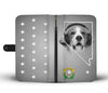 Beagle On White Print Wallet Case- Free Shipping-NV State - Deruj.com