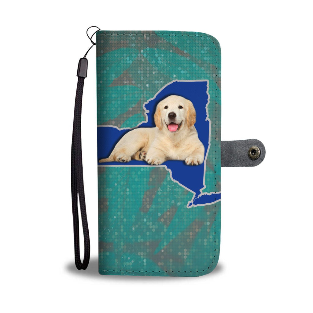 Golden Retriever Dog Print Wallet Case-Free Shipping-NY State - Deruj.com