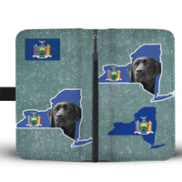 Black Labrador Dog Print Wallet Case-Free Shipping-NY State - Deruj.com