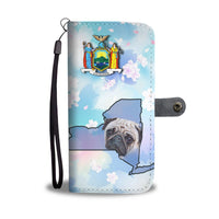Pug Dog Print Wallet Case-Free Shipping-NY State - Deruj.com
