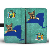 German Shepherd Dog Print Wallet Case-Free Shipping-NY State - Deruj.com