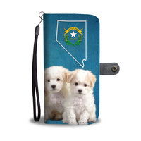 Bichon Frise Puppies Print Wallet Case- Free Shipping-NV State - Deruj.com