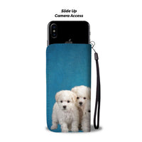 Bichon Frise Puppies Print Wallet Case- Free Shipping-NV State - Deruj.com