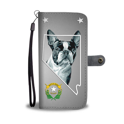 Cute Boston Terrier Print Wallet Case-Free Shipping- NV State - Deruj.com