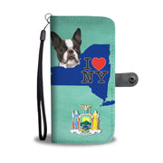Boston Terrier Dog Print Wallet Case-Free Shipping-NY State - Deruj.com