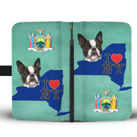 Boston Terrier Dog Print Wallet Case-Free Shipping-NY State - Deruj.com
