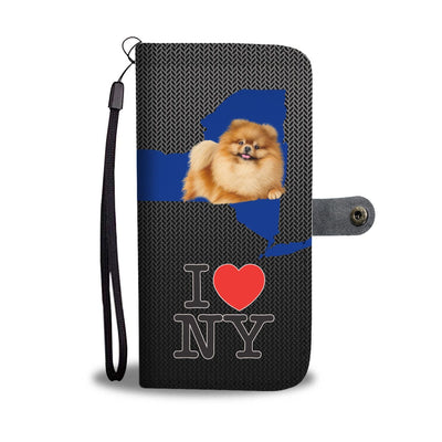 Cute Pomeranian Dog Print Wallet Case-Free Shipping-NY State - Deruj.com