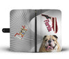 Bulldog Print Wallet Case-Free Shipping-FL State - Deruj.com