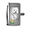 Cute West Highland White Terrier Print Wallet Case-Free Shipping-NV State - Deruj.com