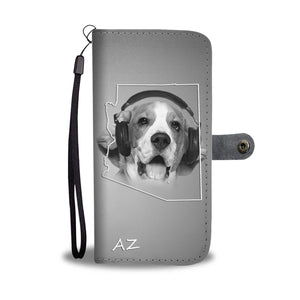 Beagle Dog Print Wallet Case- Free Shipping-AZ State - Deruj.com