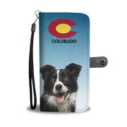 Border Collie Print Wallet Case-Free Shipping-CO State - Deruj.com