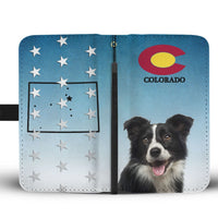 Border Collie Print Wallet Case-Free Shipping-CO State - Deruj.com