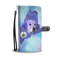 Golden Retriever Dog Art Print Wallet Case-Free Shipping-ME State - Deruj.com