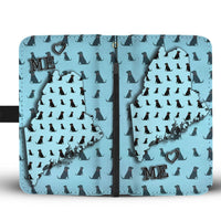 Labrador Retriever Dog Pattern Print Wallet Case-Free Shipping-ME State - Deruj.com