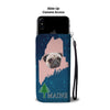 Cute Pug Dog Print Wallet Case-Free Shipping-ME State - Deruj.com