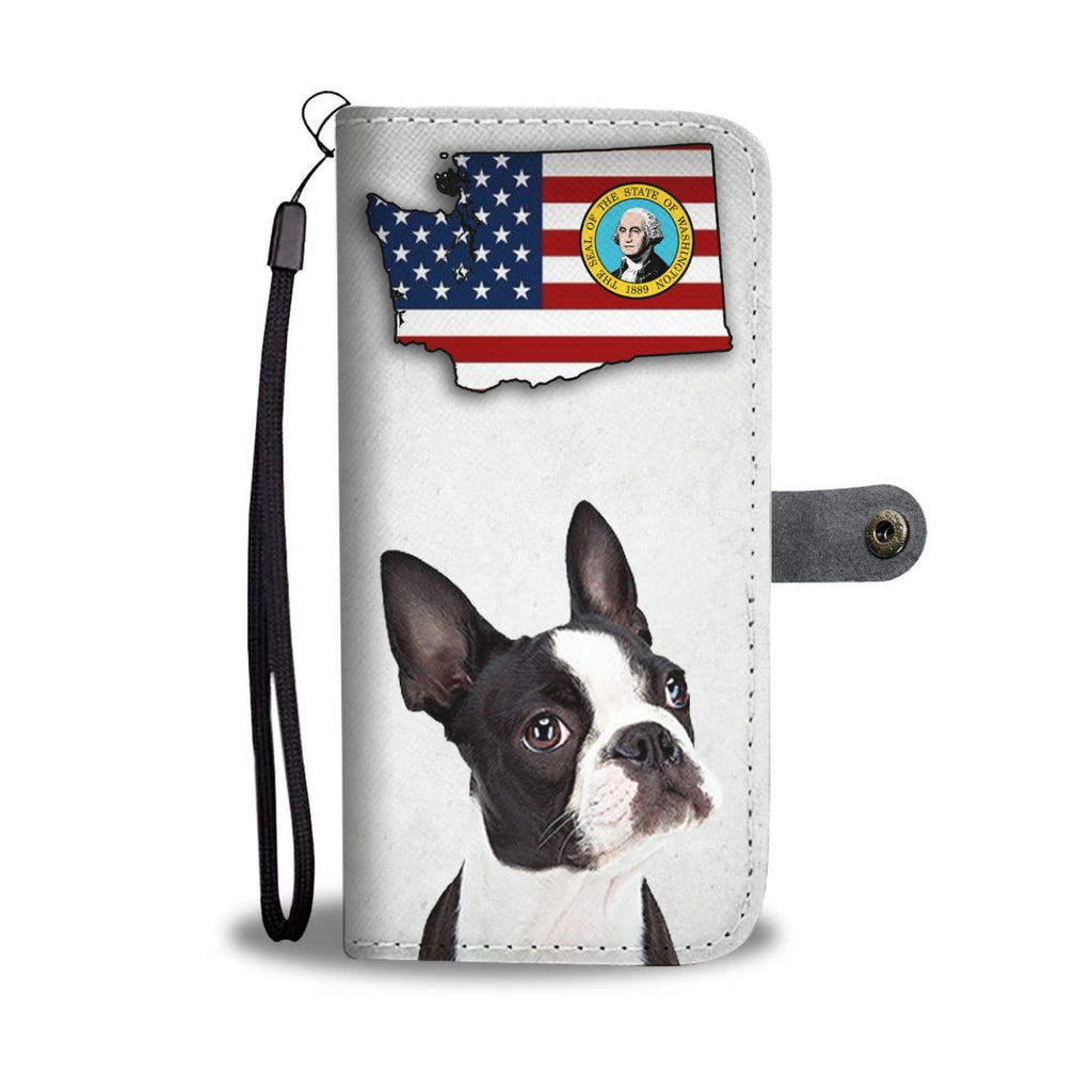 Boston Terrier Print Wallet Case-Free Shipping-WA State - Deruj.com