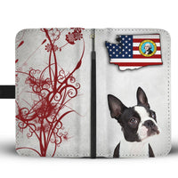 Boston Terrier Print Wallet Case-Free Shipping-WA State - Deruj.com