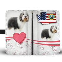 Bearded Collie Print Wallet Case-Free Shipping-WA State - Deruj.com
