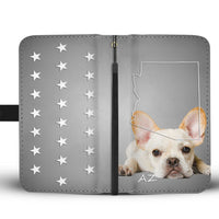 Lovely French Bulldog Print Wallet Case-Free Shipping- AZ State - Deruj.com