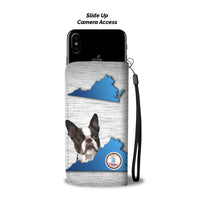 Boston Terrier Dog Print Wallet Case-Free Shipping-VA State - Deruj.com
