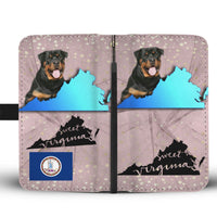 Rottweiler Dog Print Wallet Case-Free Shipping-VA State - Deruj.com