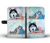 Siberian Husky Dog Print Wallet Case-Free Shipping-VA State - Deruj.com