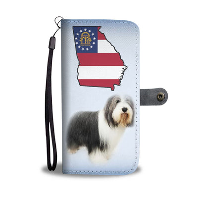 Bearded Collie Print Wallet Case-Free Shipping-GA State - Deruj.com
