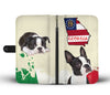 Boston Terrier Print Wallet Case-Free Shipping-GA State - Deruj.com