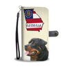 Rottweiler Print Wallet Case-Free Shipping-GA State - Deruj.com