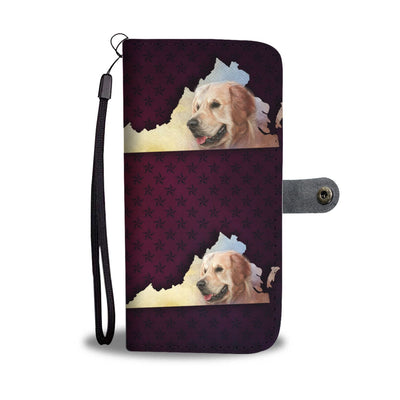 Golden Retriever Dog Art Print Wallet Case-Free Shipping-VA State - Deruj.com
