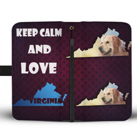 Golden Retriever Dog Art Print Wallet Case-Free Shipping-VA State - Deruj.com