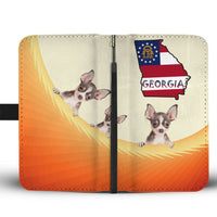 Cute Chihuahua Print Wallet Case-Free Shipping-GA State - Deruj.com