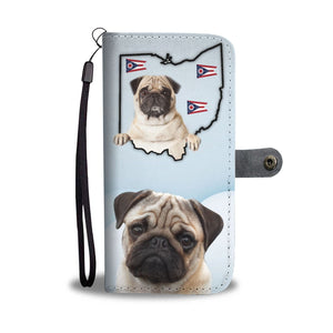 Pug Print Wallet Case-Free Shipping-OH State - Deruj.com