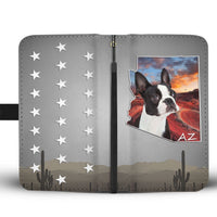 Cute Boston Terrier Print Wallet Case- Free Shipping-AZ State - Deruj.com