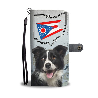 Border Collie Print Wallet Case-Free Shipping-OH State - Deruj.com