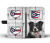 Cute Border Collie Print Wallet Case-Free Shipping-OH State - Deruj.com