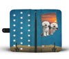 Lovely Bichon Frise Print Wallet Case-Free Shipping- IN State - Deruj.com