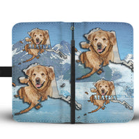Golden Retriever Dog Print Wallet Case-Free Shipping-AK State - Deruj.com