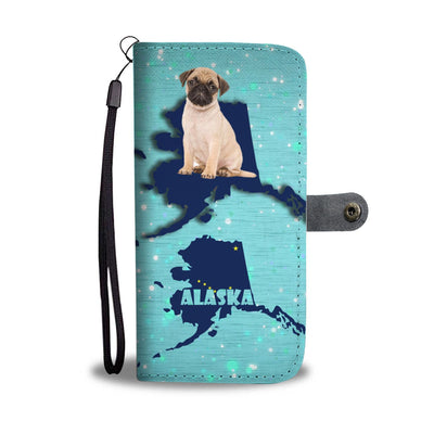 Cute Pug Dog Print Wallet Case-Free Shipping-AK State - Deruj.com