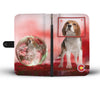 Beagle Print On Red Wallet Case-Free Shipping-CO State - Deruj.com