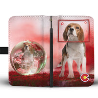 Beagle Print On Red Wallet Case-Free Shipping-CO State - Deruj.com