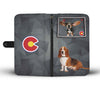 Cute Basset Hound Print Wallet Case-Free Shipping-CO State - Deruj.com