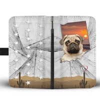 Amazing Pug Print Wallet Case-Free Shipping-IN State - Deruj.com